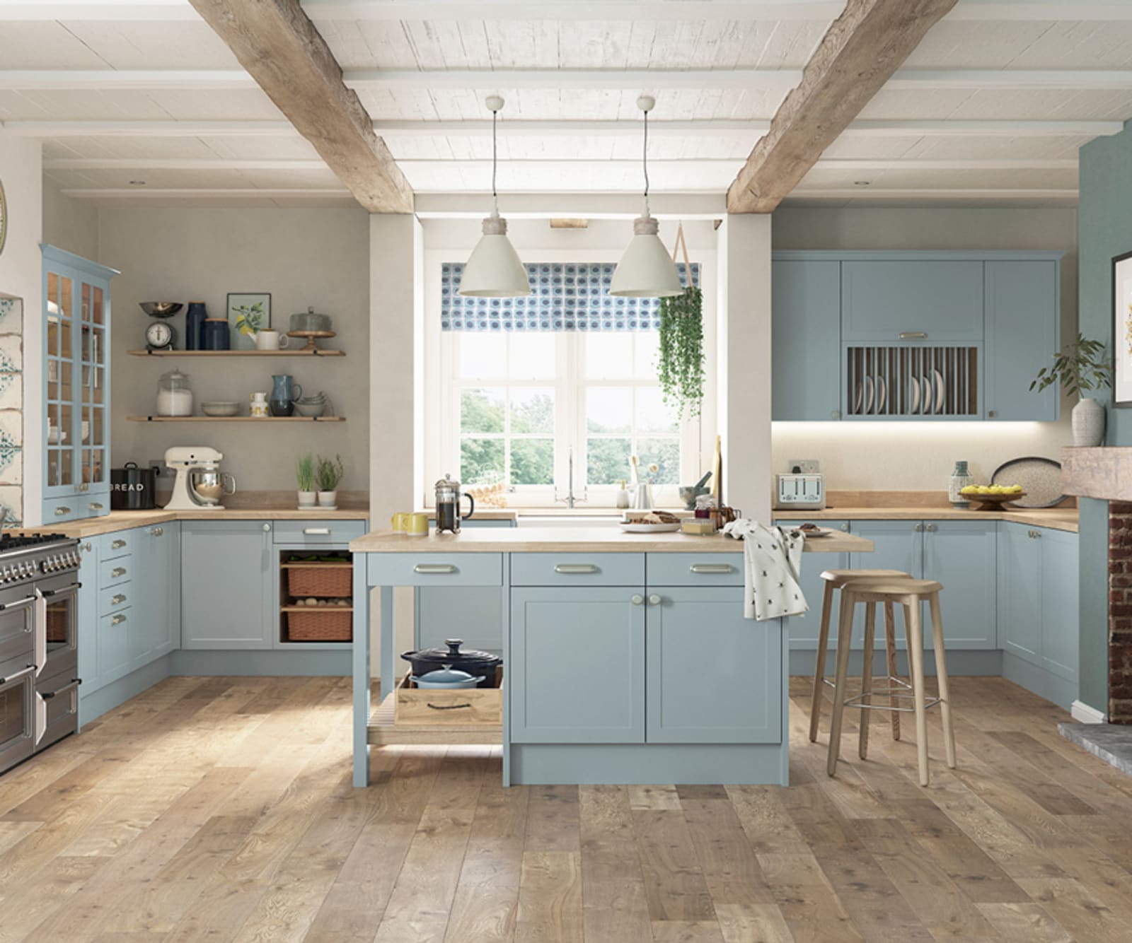 Dunham kitchen by Magnet. Smooth matt finish traditional or modern style available in over 20 colours.