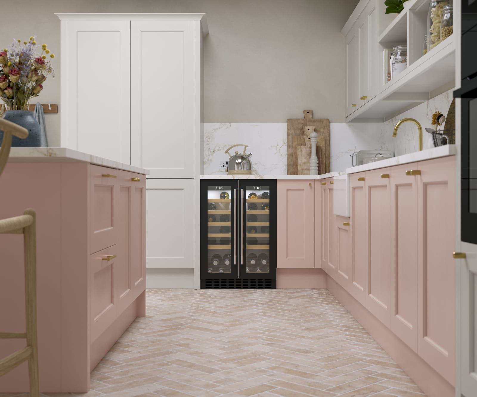 Ludlow kitchen. Our latest Shaker door, with a modern country-style. Available in all 20 Magnet Create colours.