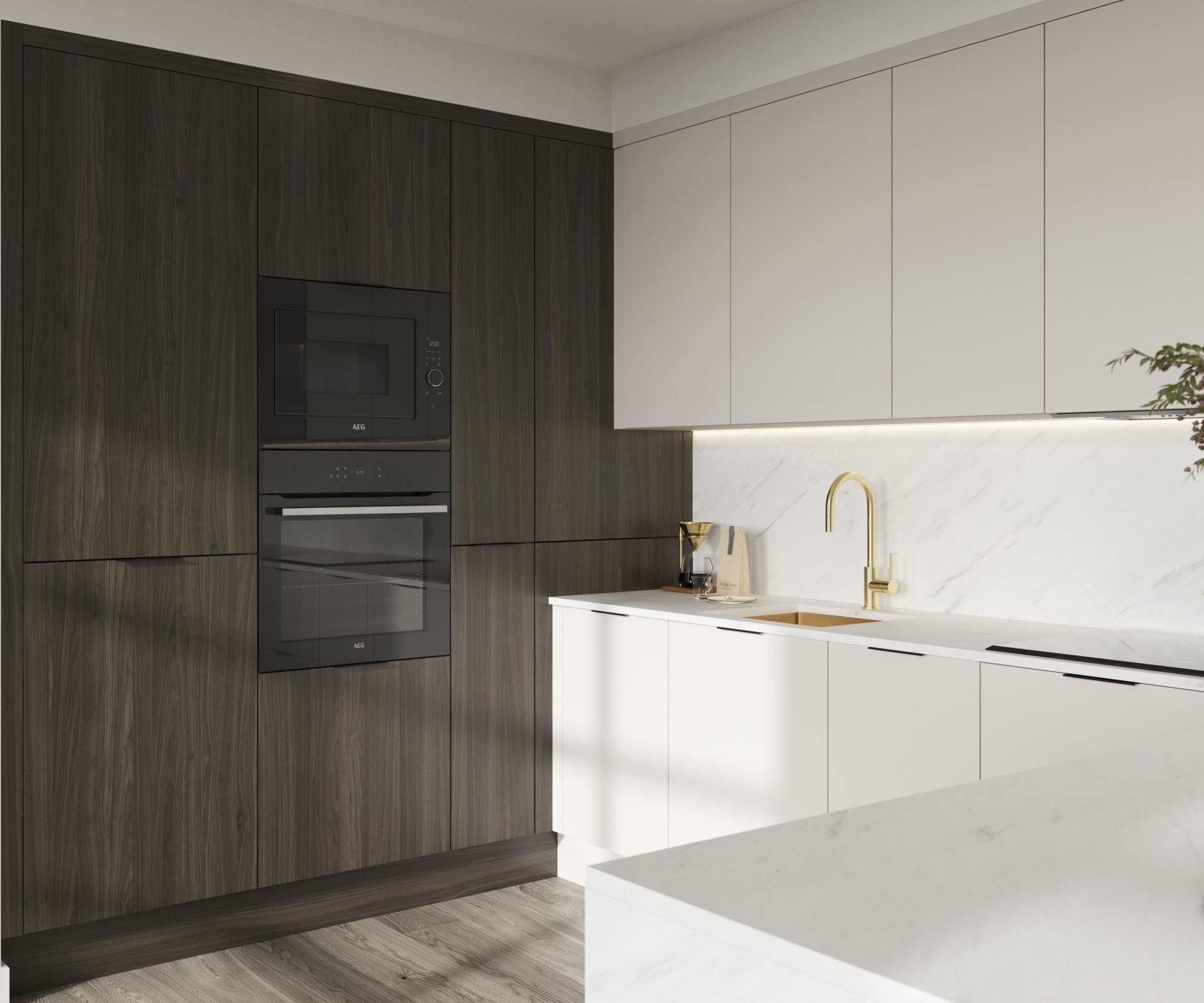 ascoli light grey kitchen