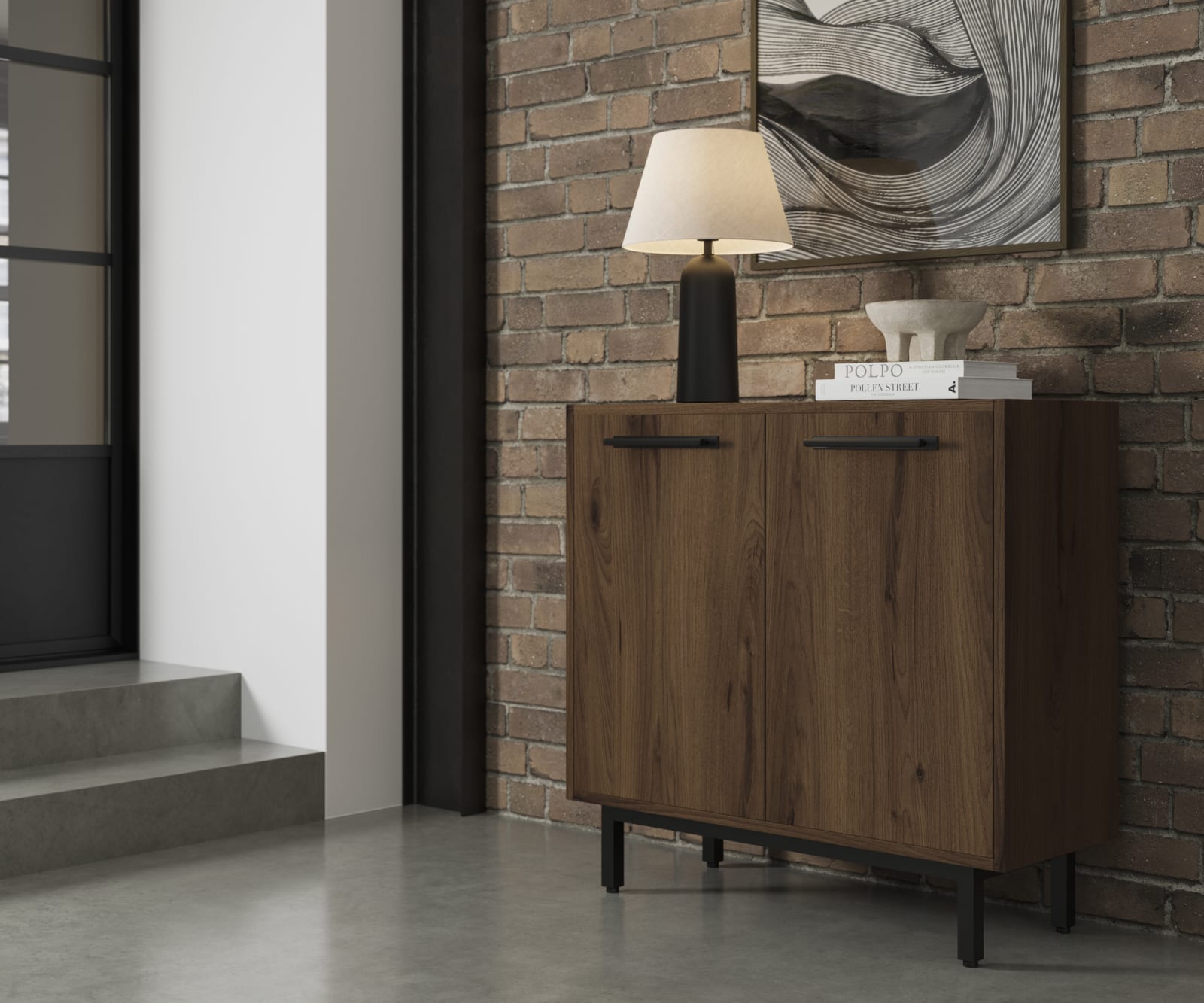 Contemporary clean lines and organic woodgrain texture in an elegant kitchen range designed for modern living.