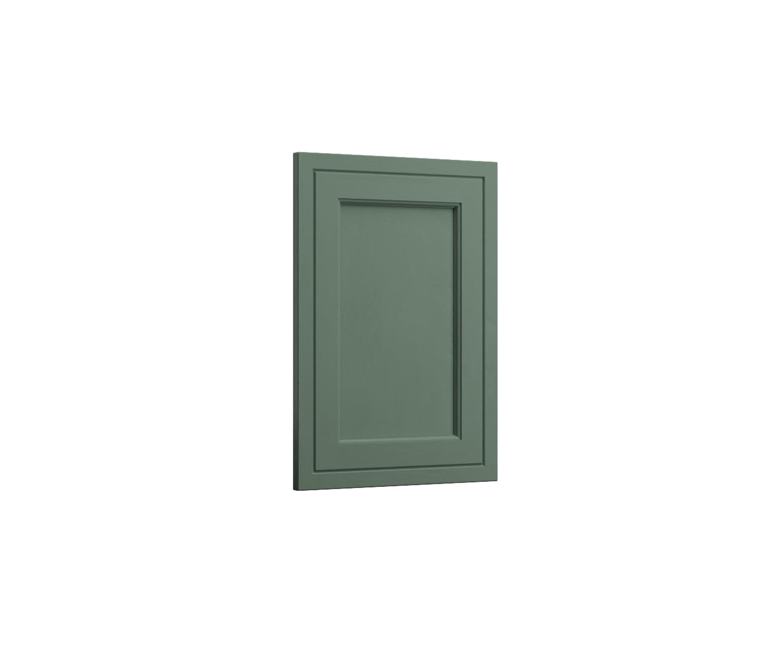 Bewdley Shaker frontal in shade Eucalyptus Green.