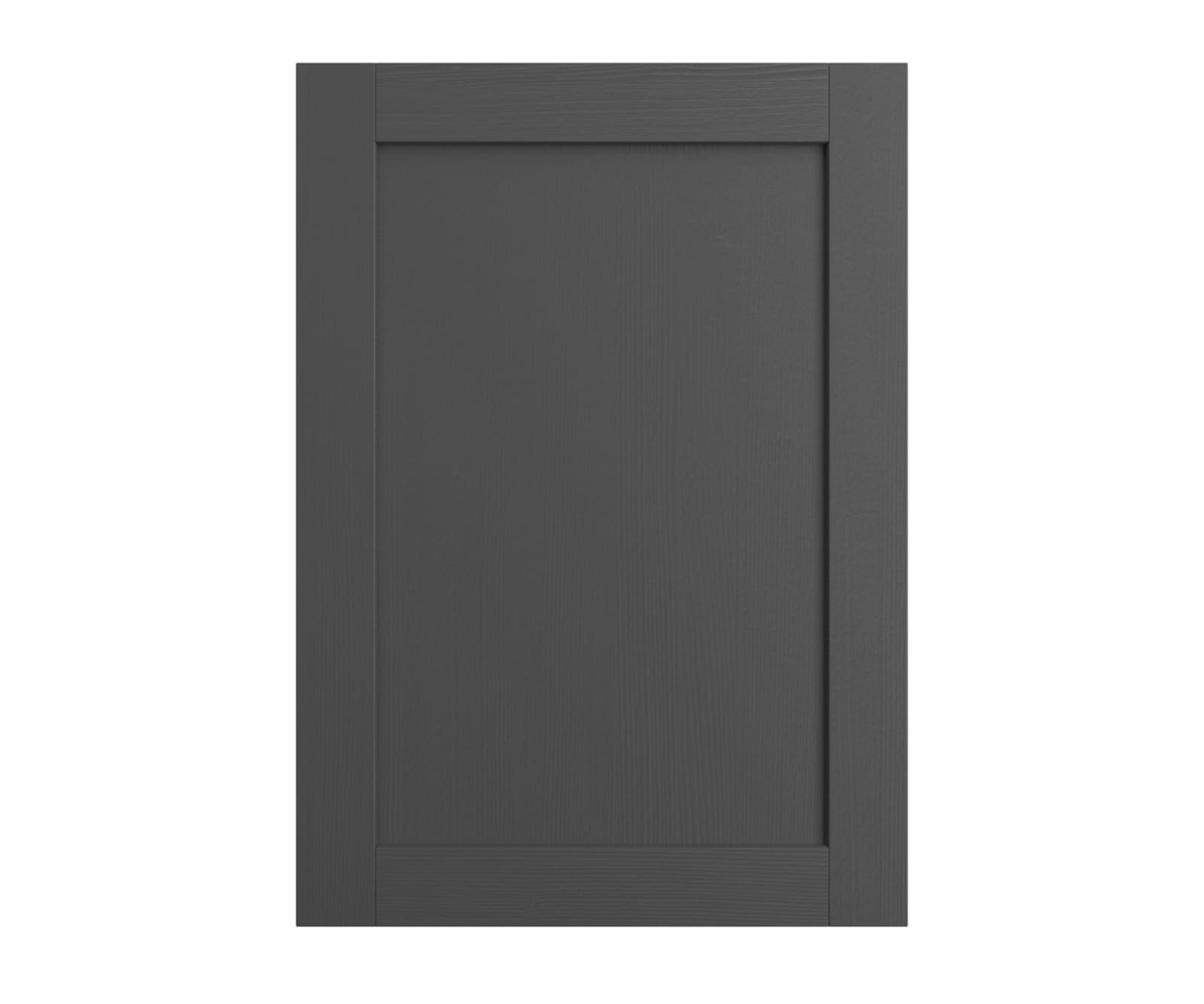 Shaker Ambleside frontal with sleek and modern frame width in the dark grey shade Graphite