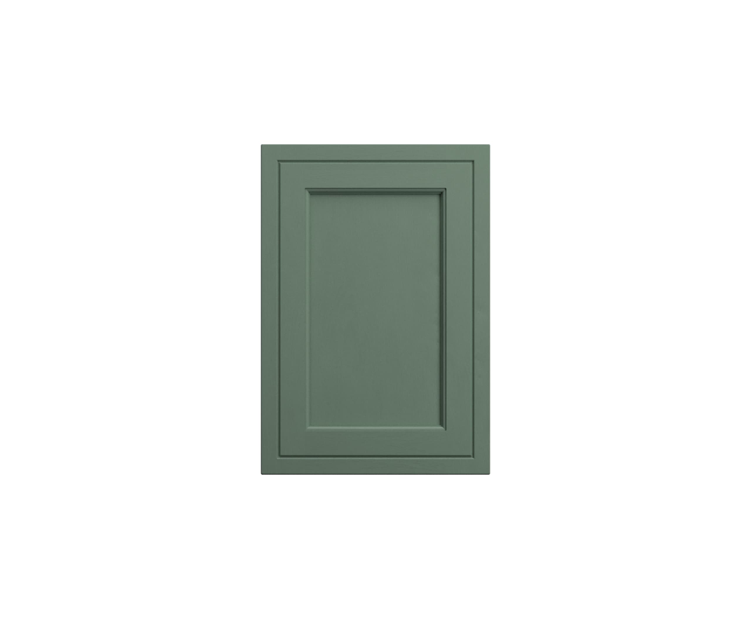Bewdley Shaker frontal in shade Eucalyptus Green.