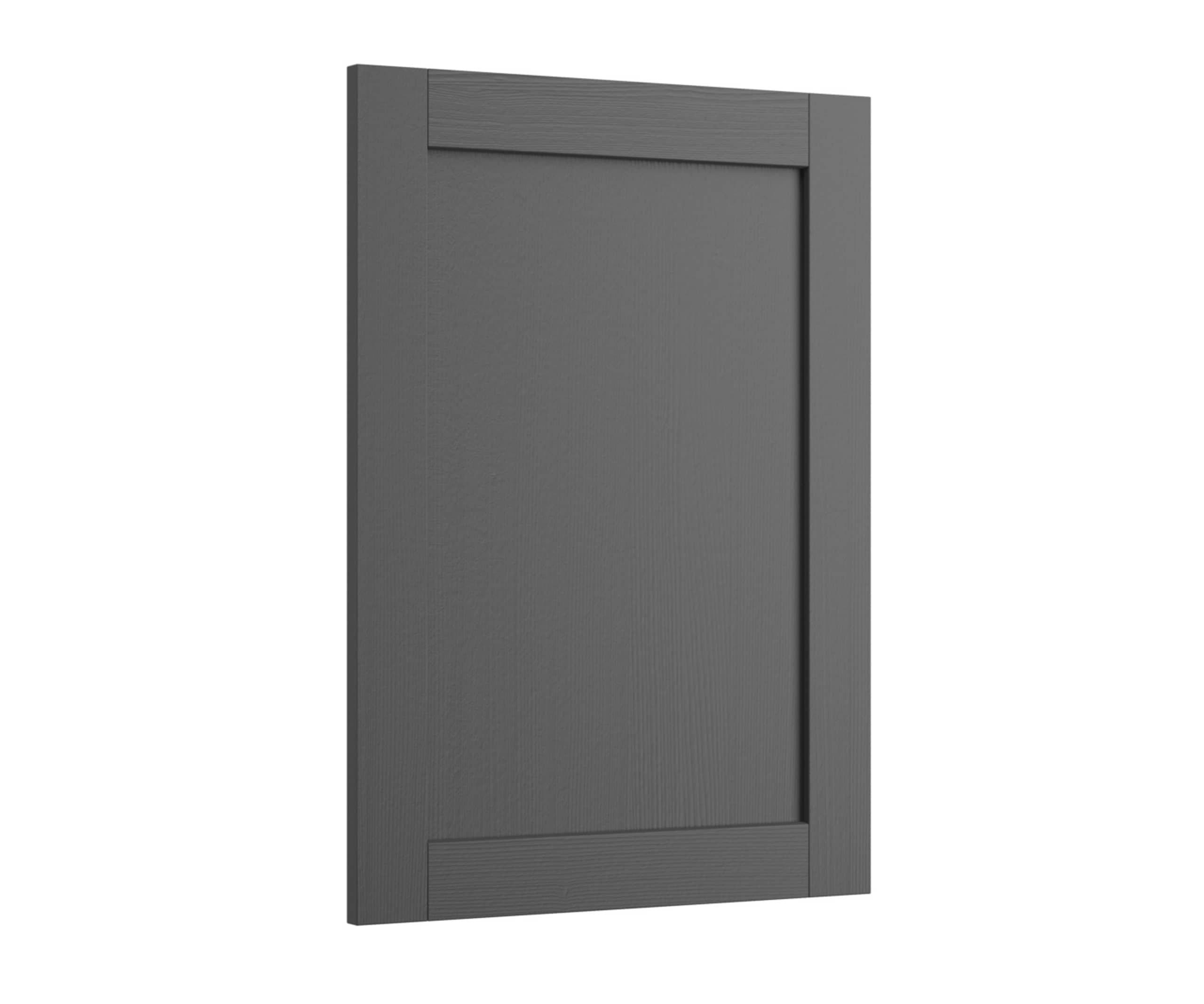 Shaker Ambleside frontal with sleek and modern frame width in the dark grey shade Graphite