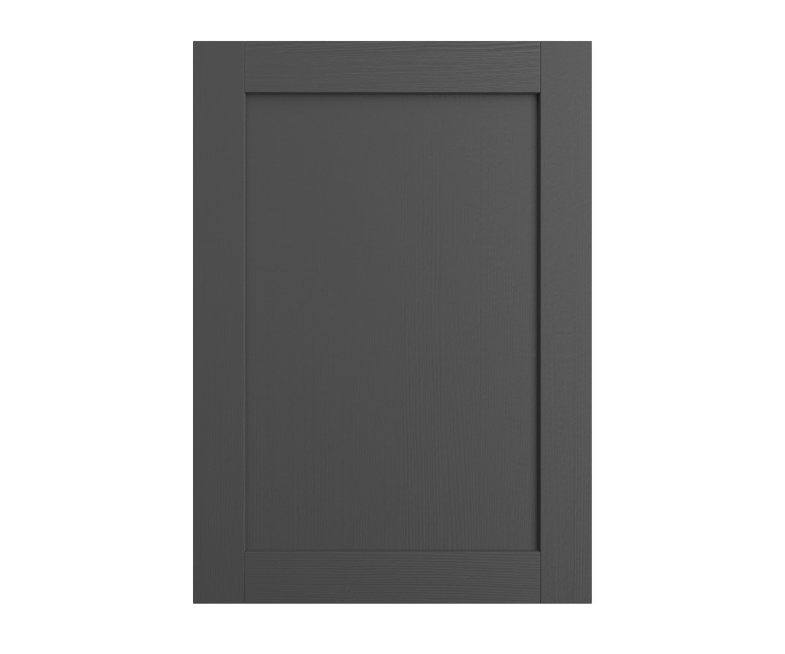 Shaker Ambleside frontal with sleek and modern frame width in the dark grey shade Graphite