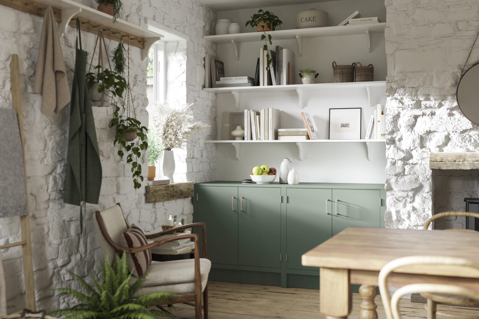 24 Ideas for Sage-coloured Kitchens