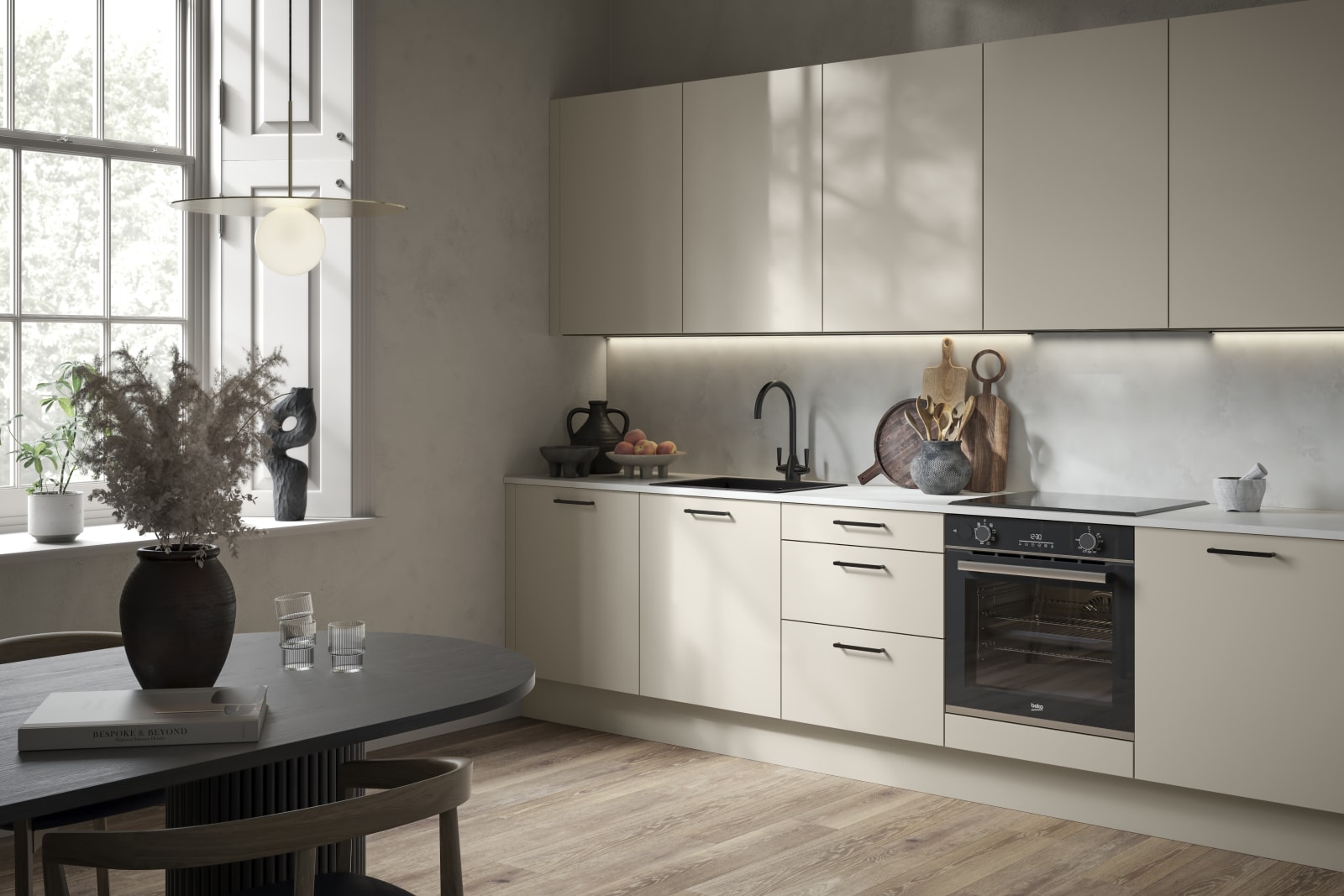 Cream and cheap grey kitchens
