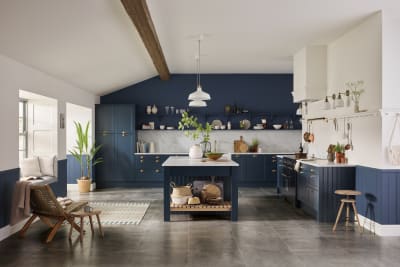 Dunham kitchen by Magnet. Smooth matt finish traditional or modern style available in over 20 colours.