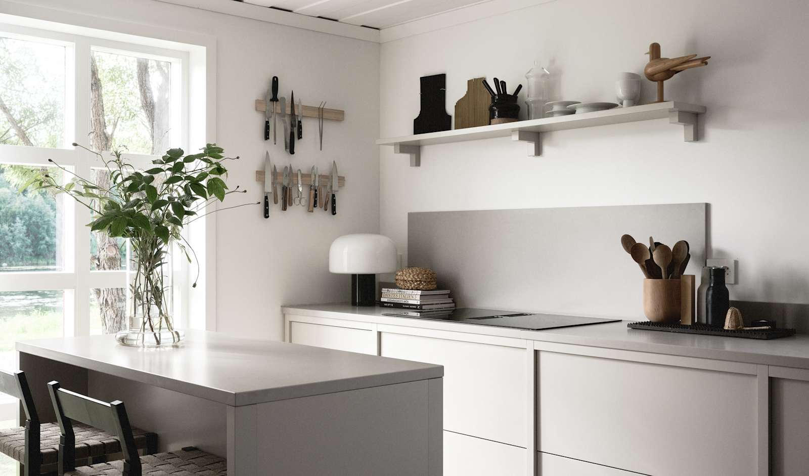 Lotta Agaton har skapt et kjøkken som kombinerer funksjon og estetikk, der hver eneste detalj er nøye gjennomtenkt.