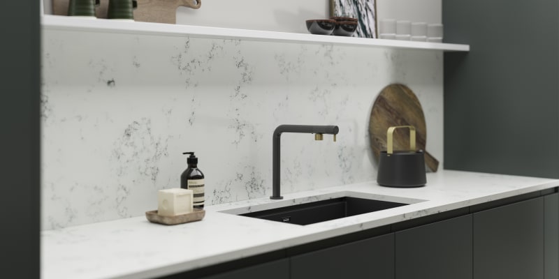 Magnet outlet handleless kitchen