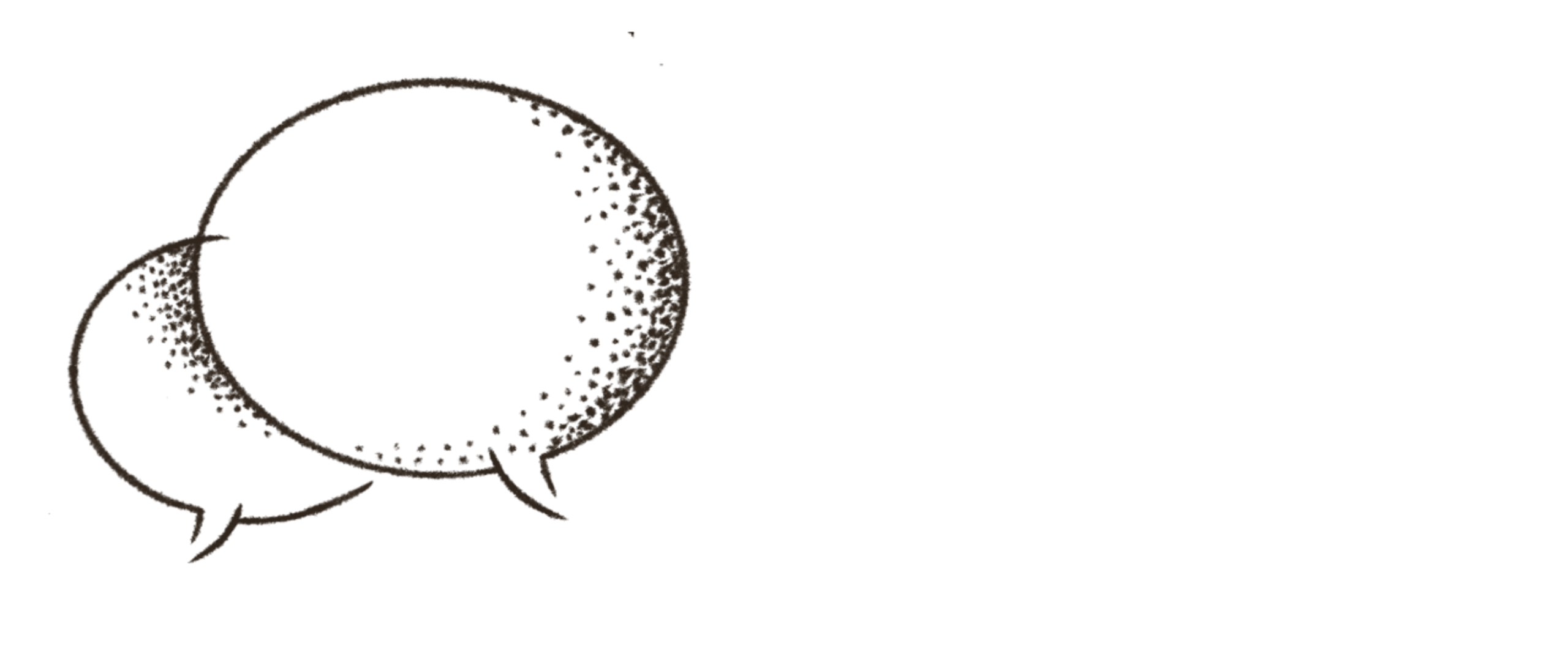 Illustration of speech bubbles