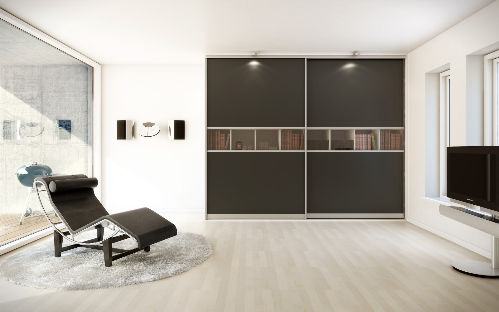 Malet sort glas med designfyldning