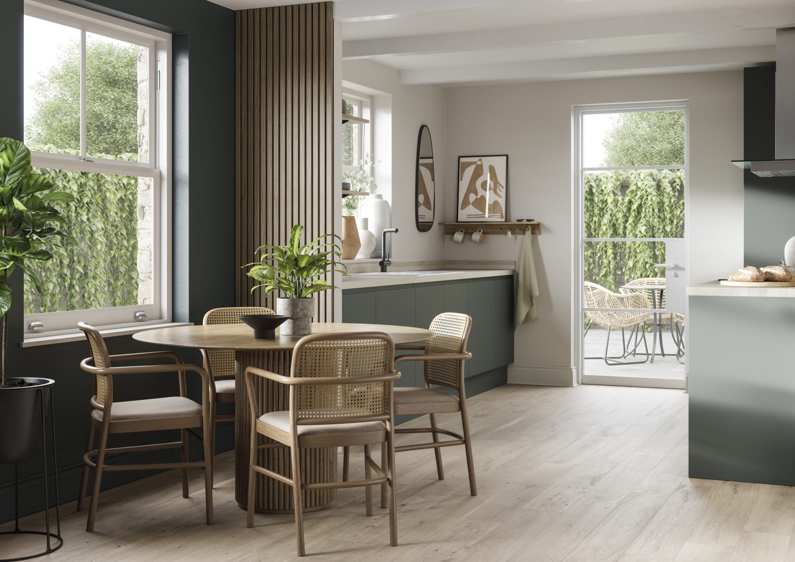 Luna is the ideal base for a minimalist kitchen design with its integrated handle that gives any kitchen a beautiful, sleek finish.