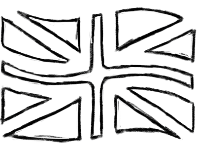 An illustration of the United Kingdom's flag