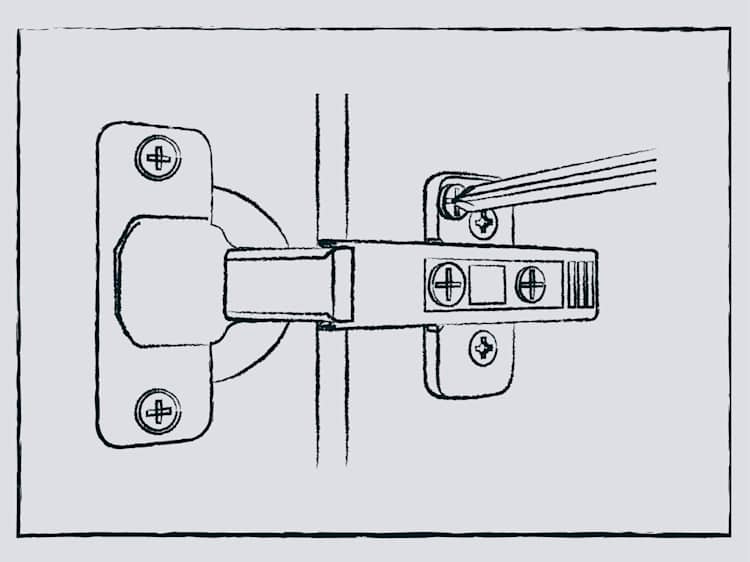 Illustration of hinge plates