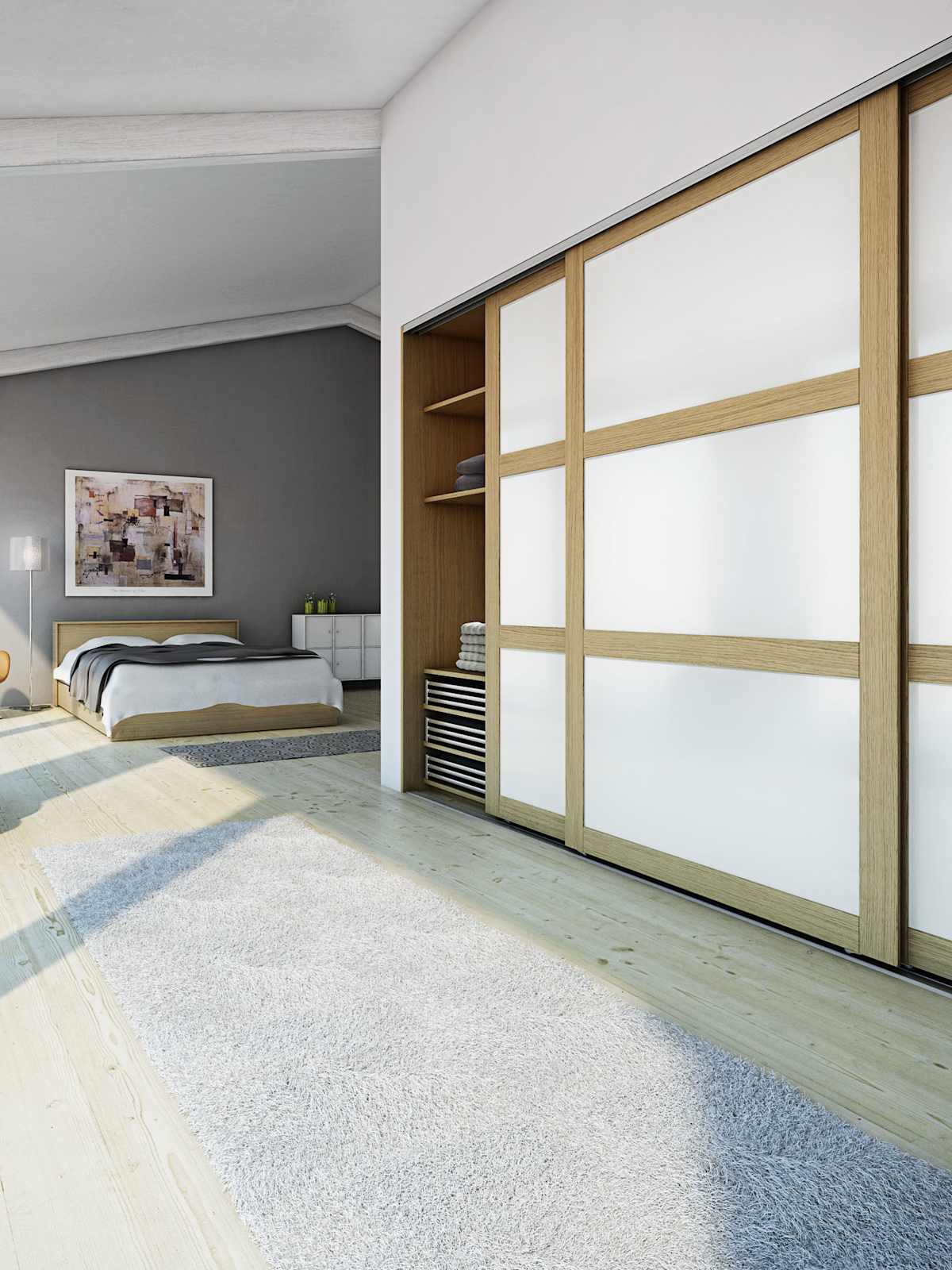 soveværelse garderobe skydedør