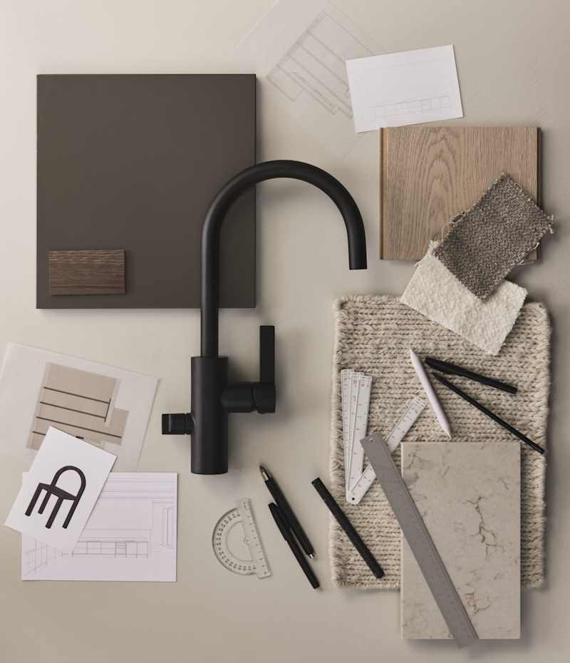 Varm minimalisme moodboard