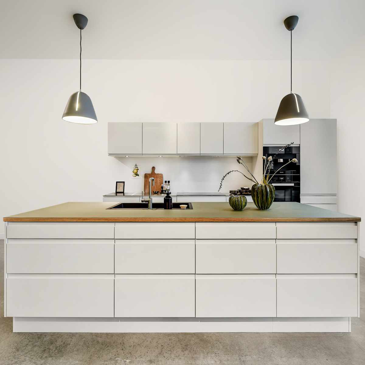 Linoleum bordplade slimline