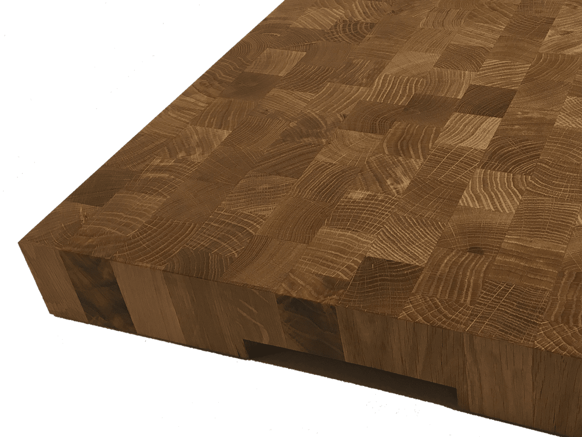 A substantial, finely crafted chopping block for the most demanding kitchen tasks
