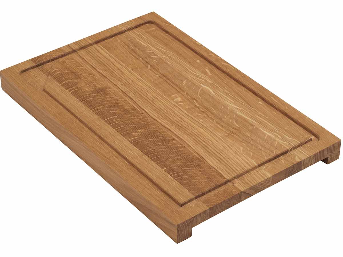 Handcrafted solid oak cutting board from uno form’s uno living collection of kitchen accessories