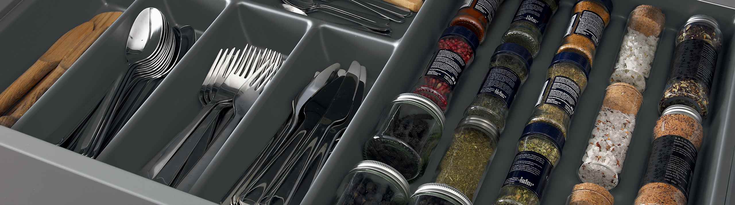Krydderinnlegg grå plast