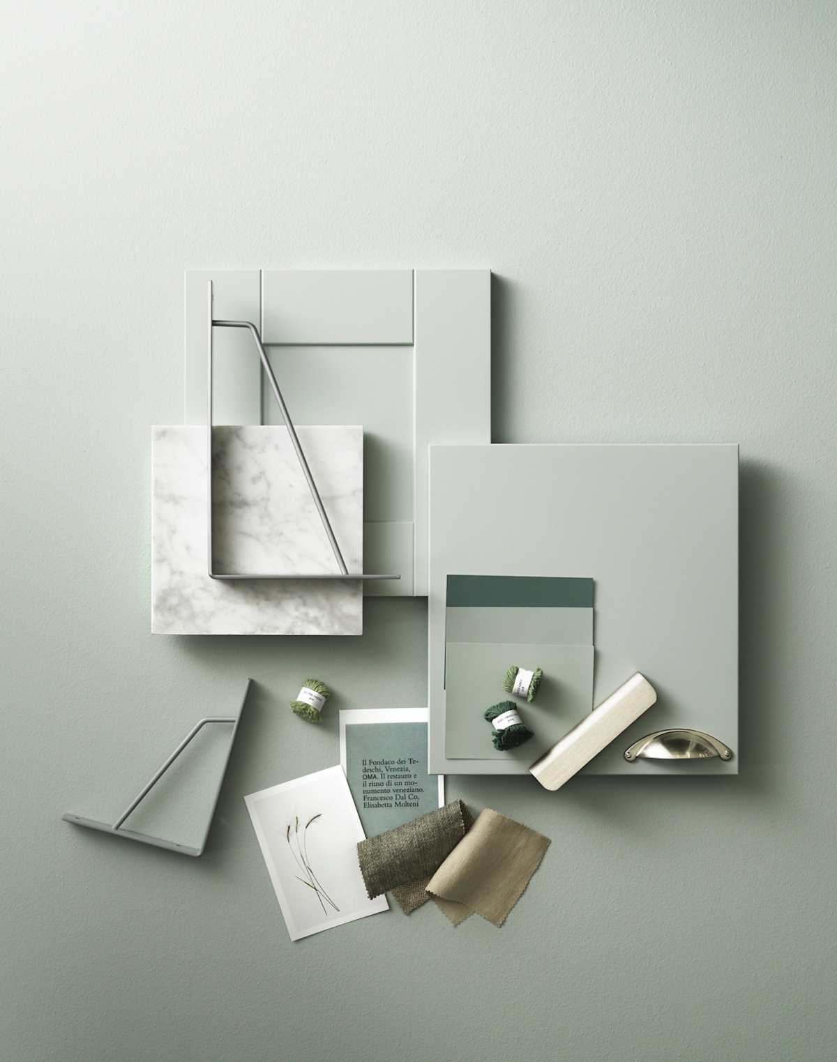 Moodboard med Sigdal fronter i farge Lin