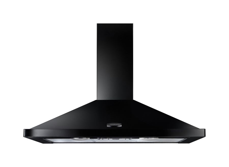 Rangemaster 100cm Chimney Hood Black Chrome Rangemaster 100cm Chimney Hood Black Chrome