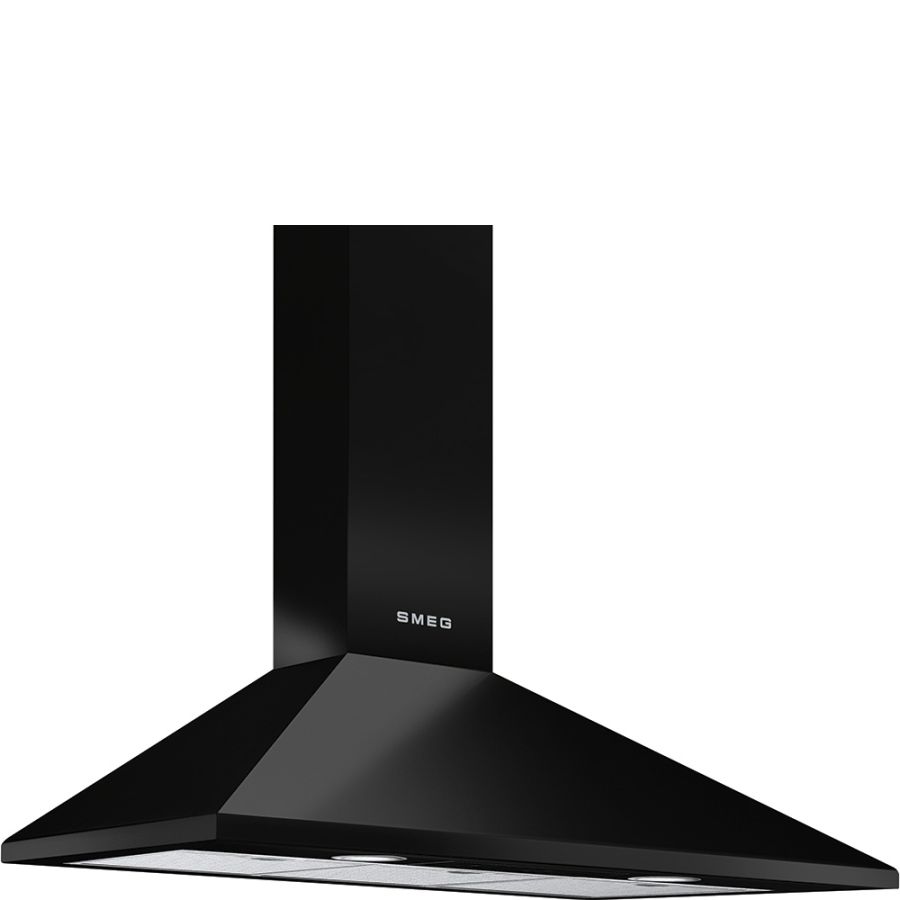 Smeg 90cm Black Chimney Hood Smeg 90cm Black Chimney Hood