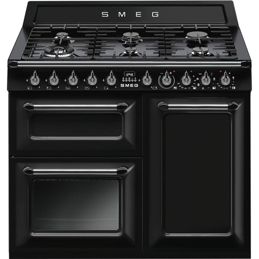 Smeg Victoria 100cm Black Dual Fuel Rangecooker Smeg Victoria 100cm Black Dual Fuel Rangecooker