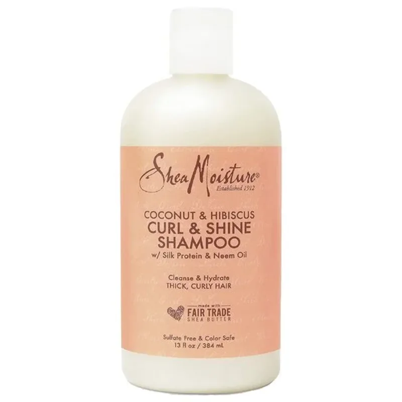 Shea Moisture Coconut And Hibiscus Curl And Shine Shampoo - Tidal Beauty
