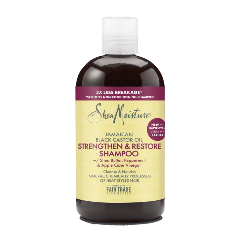 Shea Moisture Jamaican Black Castor Oil Strengthen And Restore Shampoo - Tidal Beauty