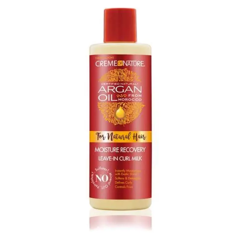 Argan Oil From Morocco For Natural Hair Moisture Recovery Leave-In Curl Milk - Tidal Beauty