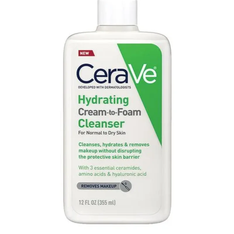 Cerave Hydrating Cream-to-Foam Cleanser - Tidal Beauty