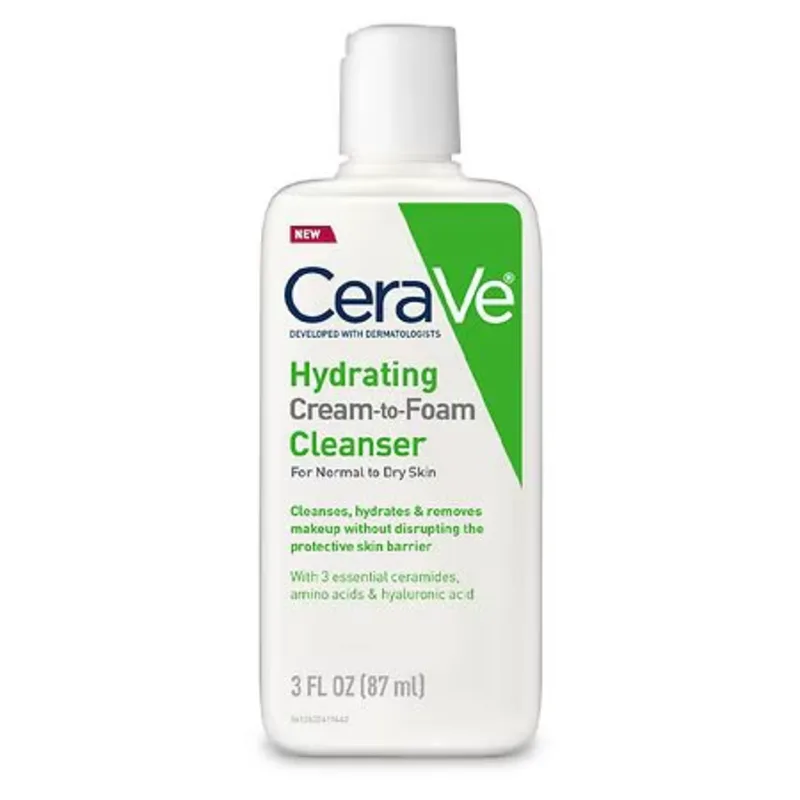 Mini Cerave Hydrating Cream-to-Foam Cleanser - Tidal Beauty