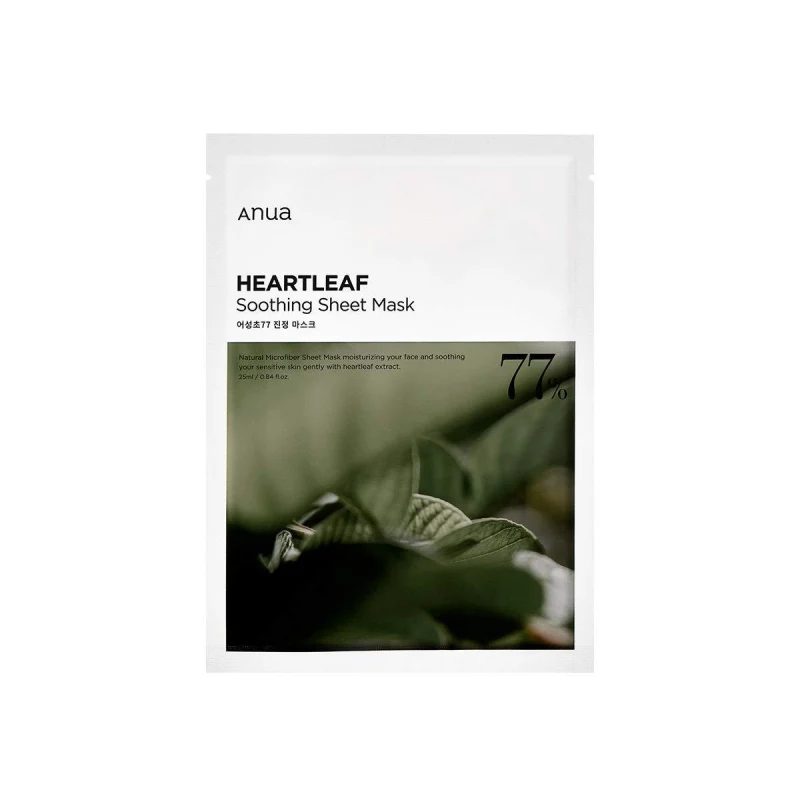 Anua HEARTLEAF 77% SOOTHING SHEET MASK - Tidal Beauty