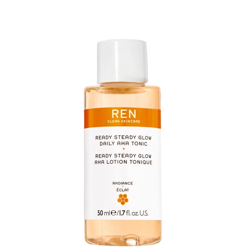 Mini REN Clean Skincare Ready Steady Glow Daily AHA Toner - Tidal Beauty