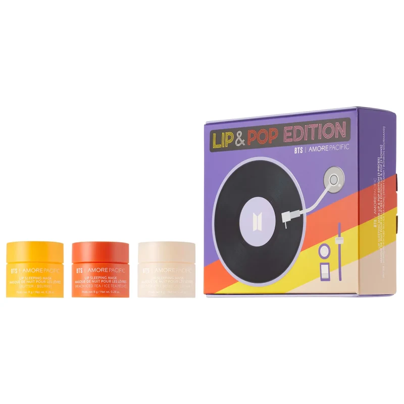 LANEIGE BTS Amorepacific Lip Sleeping Mask Lip & Pop Edition Set - Tidal Beauty