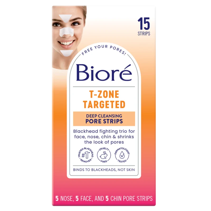 Biore T-Zone Targeted Deep Cleansing Pore Strips - Tidal Beauty