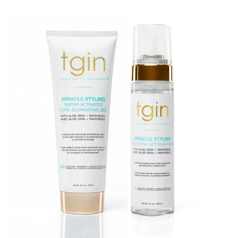 Miracle Styling Water Activated Curl Elongating Gel + Miracle Styling Multi-Use Setting Foam - Tidal Beauty
