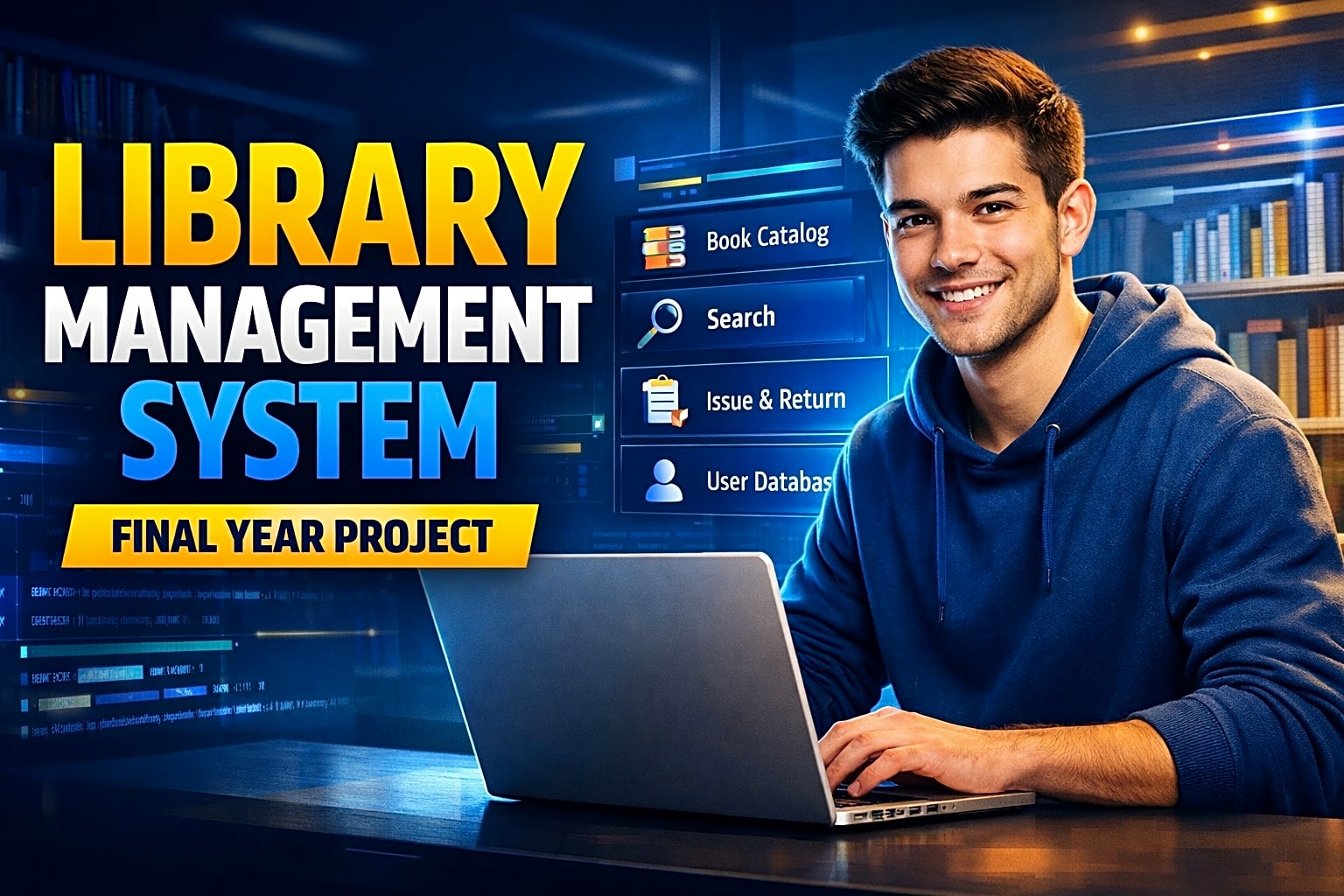 How to Build a Simple Library Management System: Step-by-Step Guide for Final Year Students — cover image