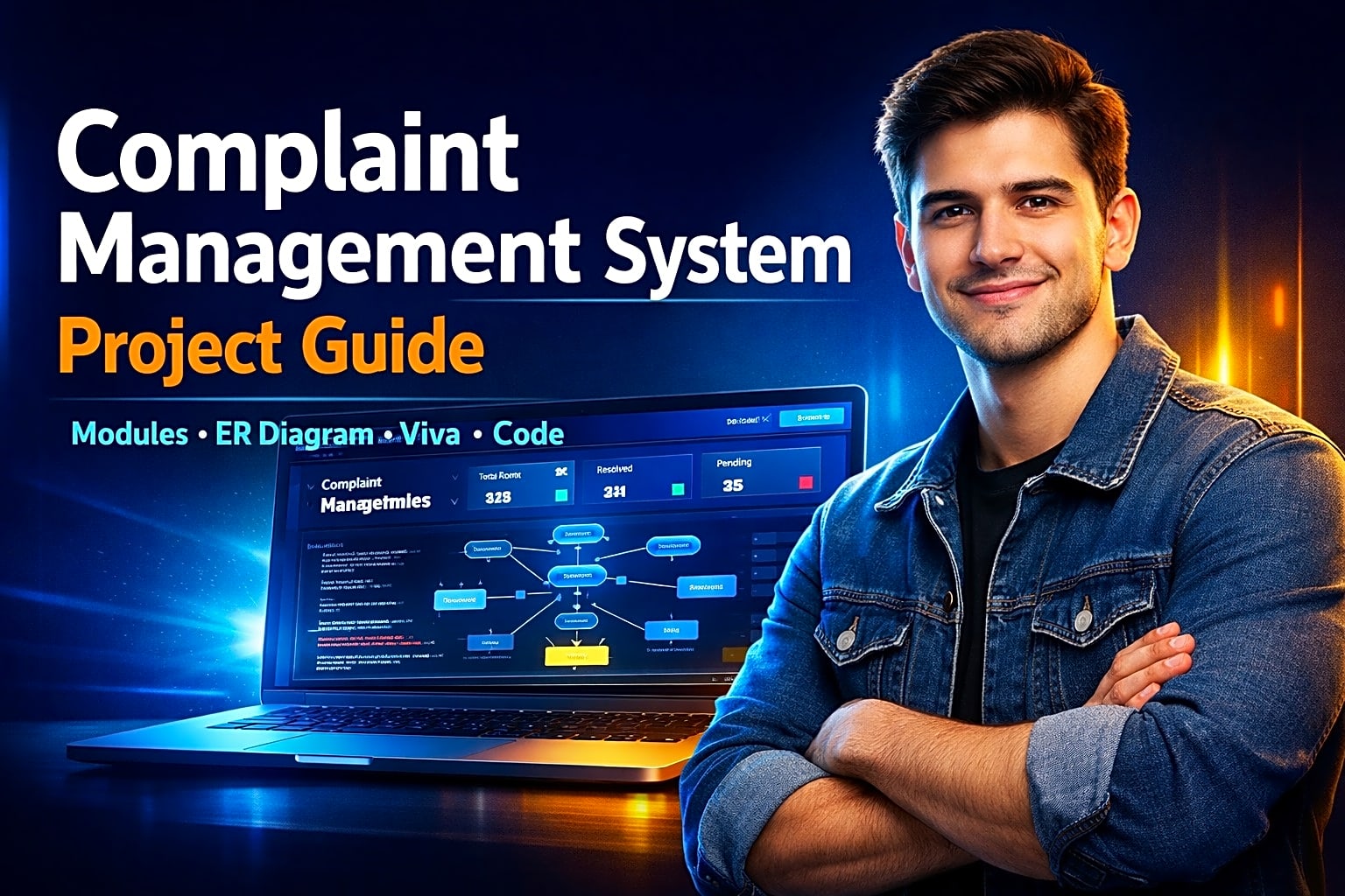 Complaint Management System Project Guide: Modules, ER Diagram, Tech Stack, Viva Tips & Source Code Path