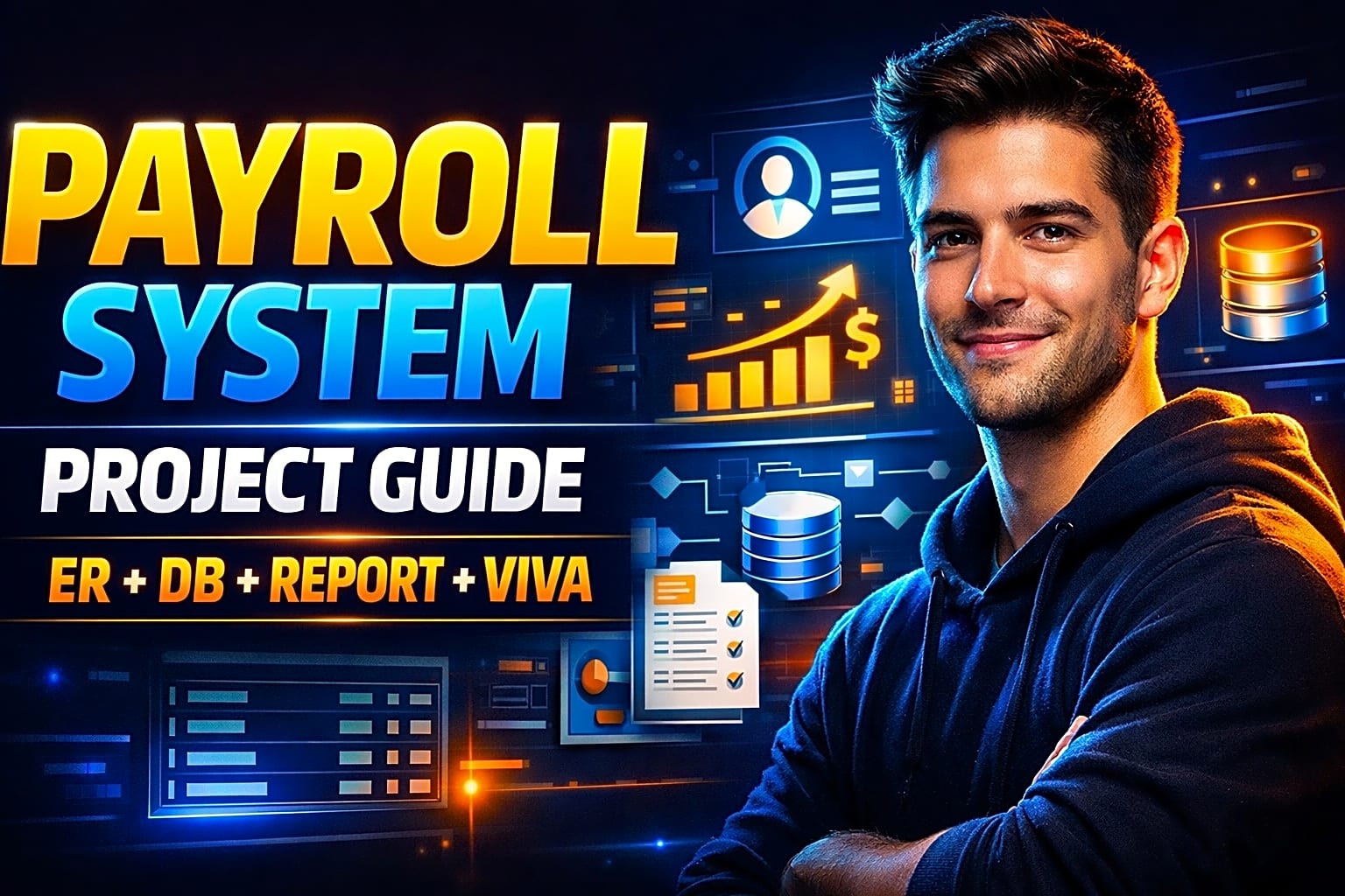 Payroll Management System Project Guide: Modules, ER Diagram, Database Design, Report & Viva Tips