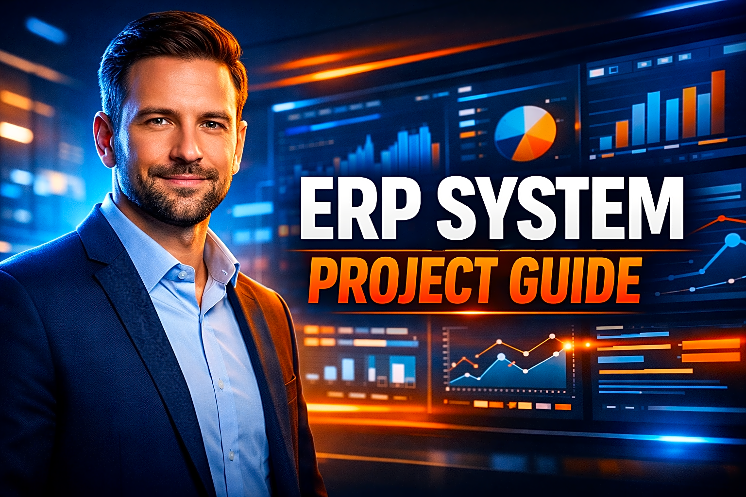 ERP System Project Guide for Final Year Students: Modules, Architecture, Report & Viva Tips — cover image