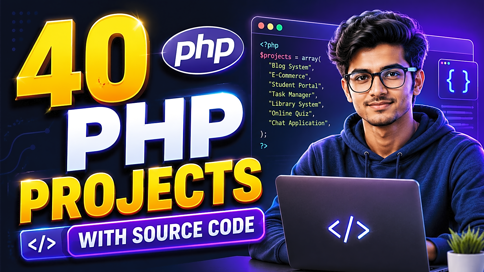 40 PHP Projects with Source Code and Database for Final Year Students