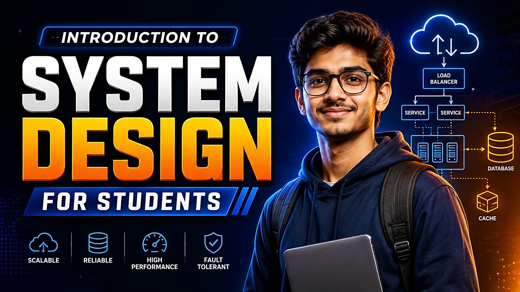 System Design for Students: HLD, LLD & Project Guide — cover image
