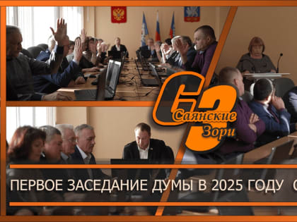 ПЕРВОЕ ЗАСЕДАНИЕ ДУМЫ В 2025 ГОДУ СОСТОЯЛОСЬ