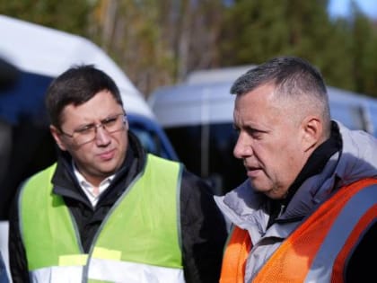 Губернатор Иркутской области проверил ремонт улицы Кирова в Голоустном