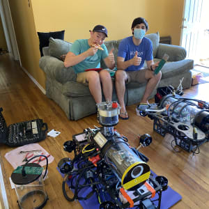 Labeling of components on the vehicle.