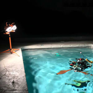 Labeling of components on the vehicle.