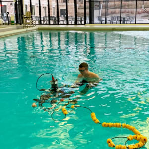 Labeling of components on the vehicle.